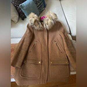 J. Crew Women’s Chateau Parka Italian Stadium Cloth Tan